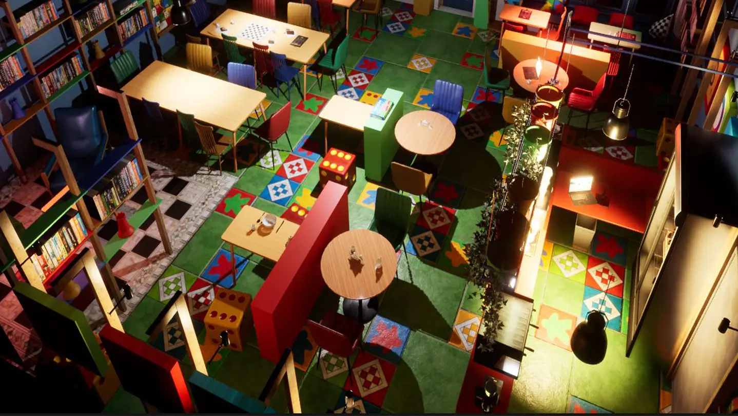 Board Game Cafe Atmosphere